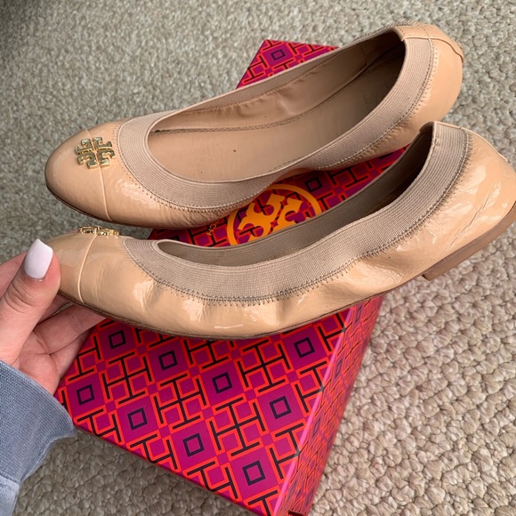 Tory Burch Jolie Ballet Soft Flats Light Oak - Picture 4 of 11